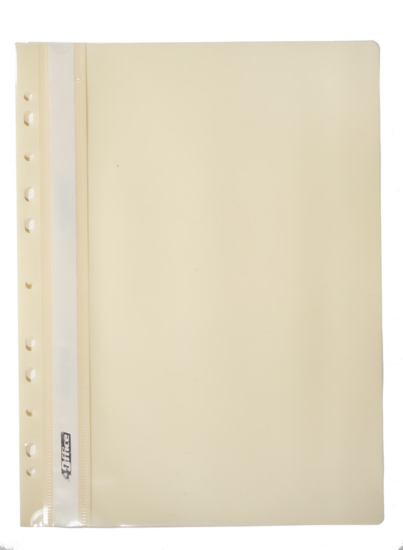 Папка-швидкозшивач 4OFFICE (4-240-81), А4, PP, 100/140 мкм., бежева